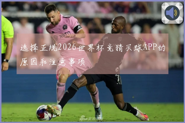 选择正规2026世界杯竞猜买球APP的原因和注意事项